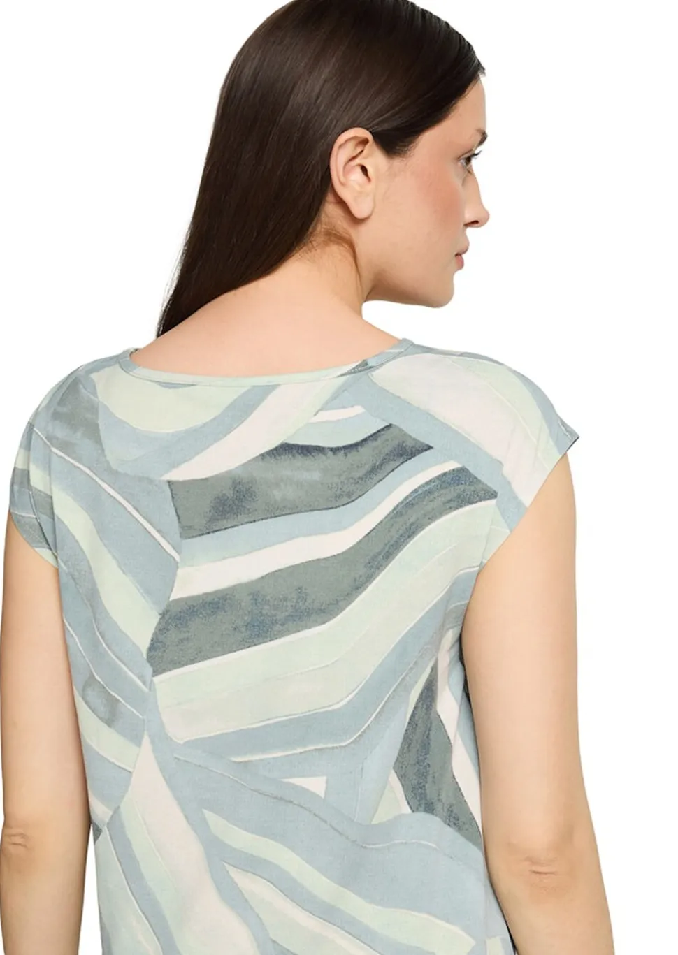 T-shirt confortable avec base joliment plissée