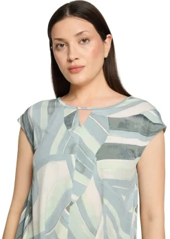 T-shirt confortable avec base joliment plissée