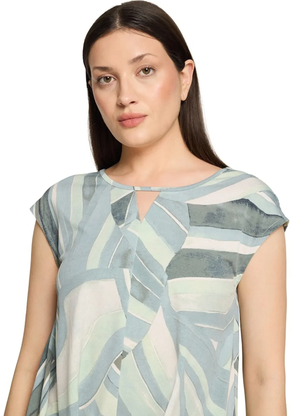 T-shirt confortable avec base joliment plissée