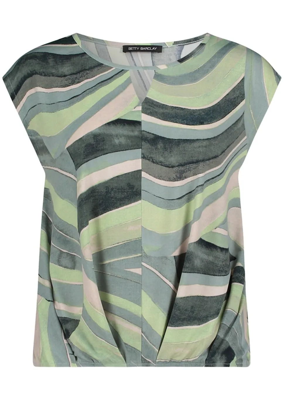 T-shirt confortable avec base joliment plissée