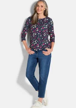 T-shirt confortable en jersey avec teneur en coton