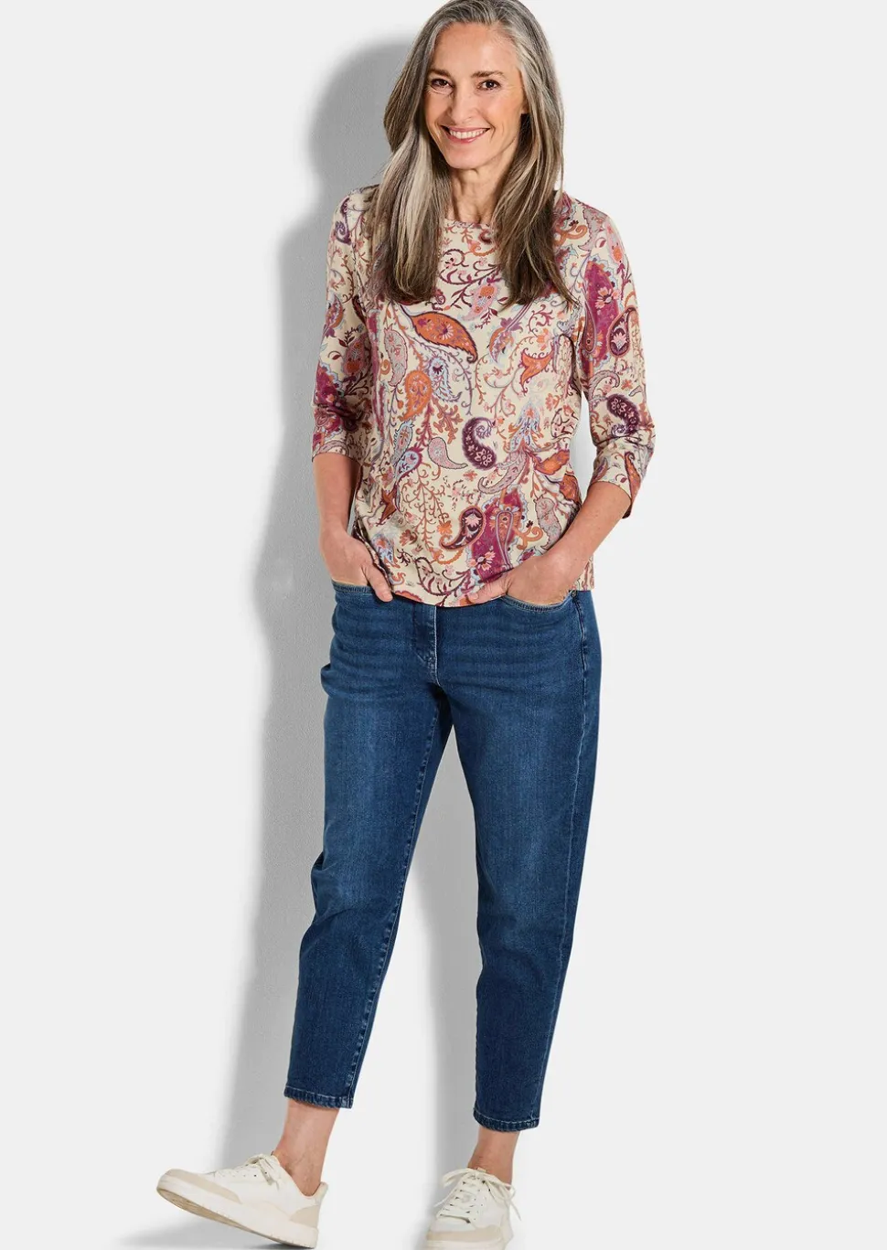 T-shirt confortable en jersey avec teneur en coton