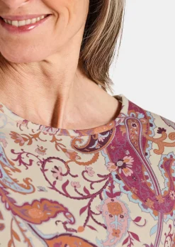 T-shirt confortable en jersey avec teneur en coton