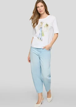 T-shirt décontracté avec motif sur le devant