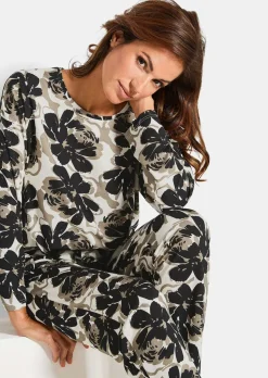 T-shirt de pyjama avec motif floral