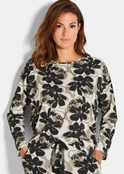 T-shirt de pyjama avec motif floral