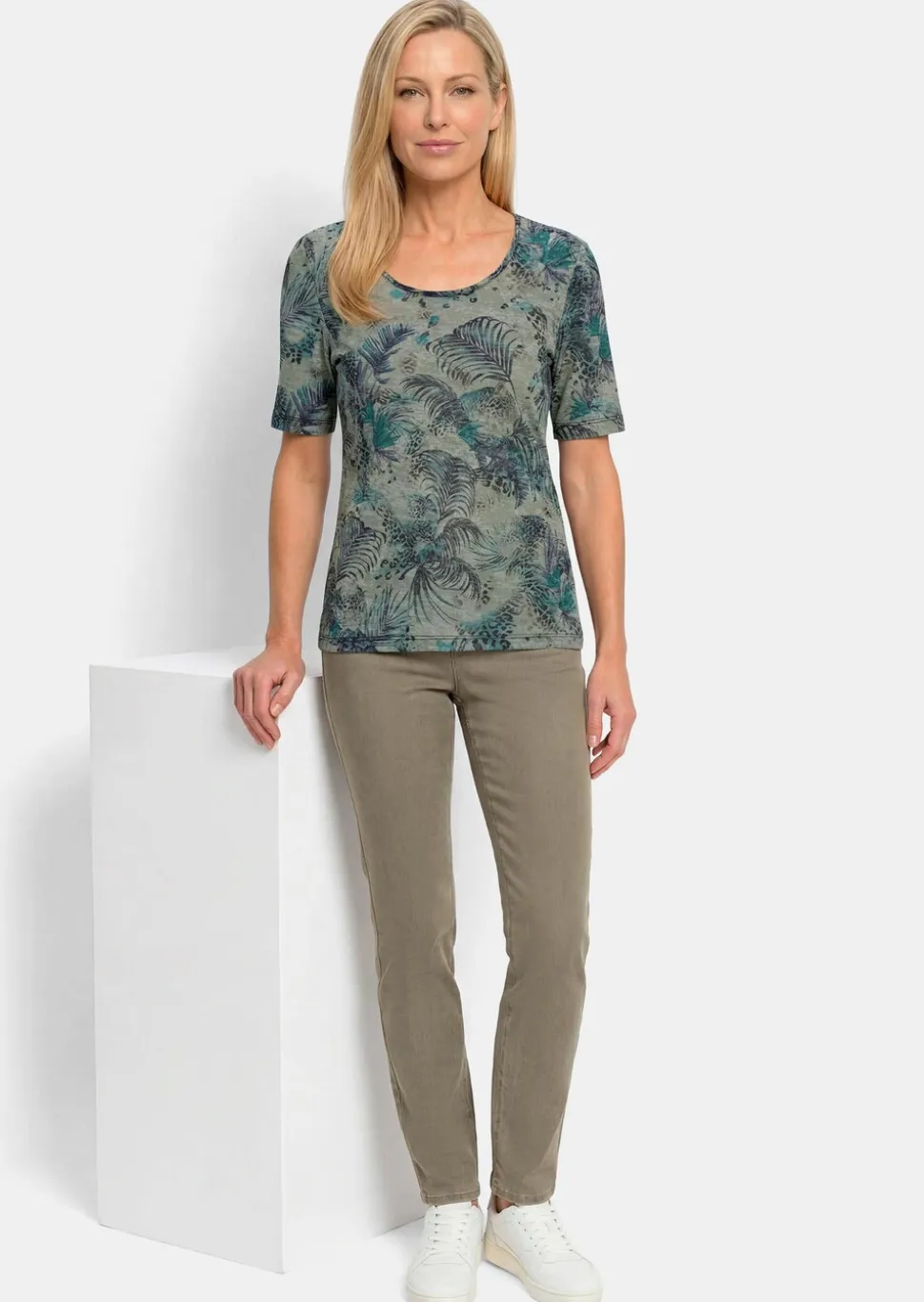 T-shirt d'été en jersey de viscose facile d'entretien