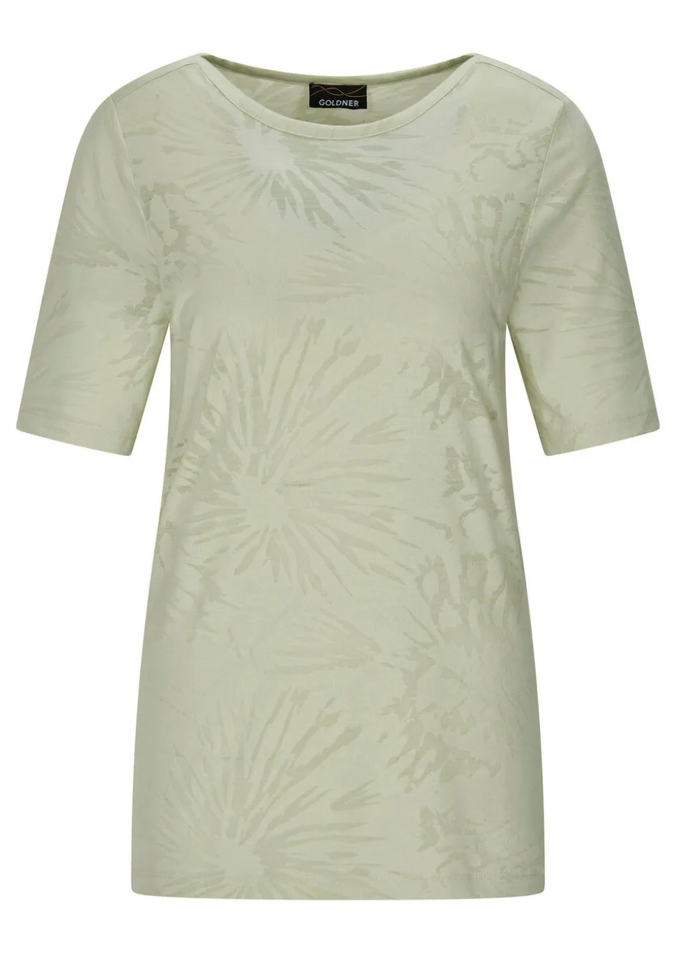 T-shirt dévoré avec encolure bateau