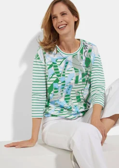 T-shirt en coton avec lien de serrage à la base