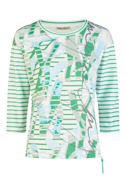T-shirt en coton avec lien de serrage à la base
