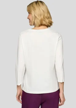 T-shirt en coton avec motif sur le devant