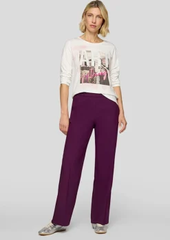 T-shirt en coton avec motif sur le devant