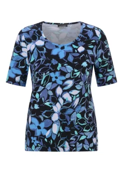 T-shirt en coton avec un motif floral très coloré