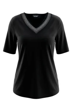 T-shirt en coton joliment rebrodé