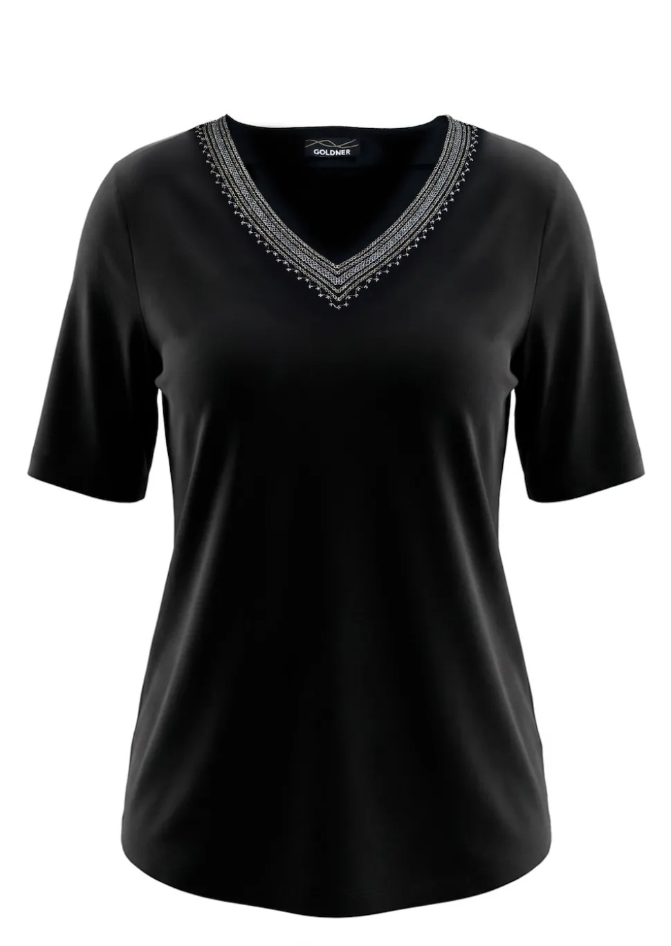 T-shirt en coton joliment rebrodé