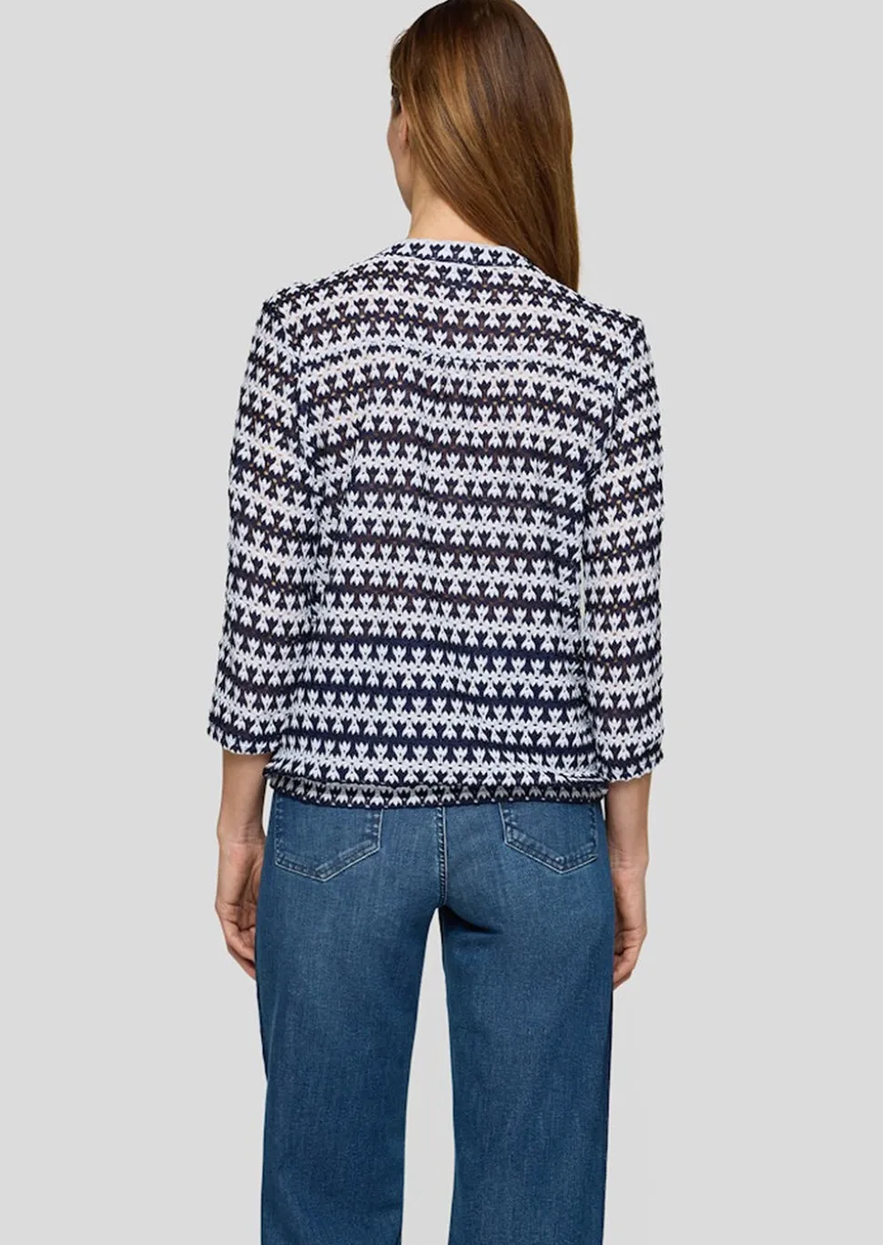 T-shirt en dentelle, look marin