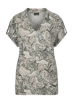 T-shirt en jersey avec base élastique