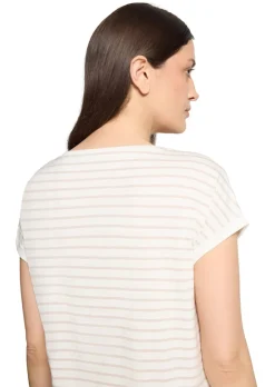 T-shirt en jersey avec empiècement en tissu filet