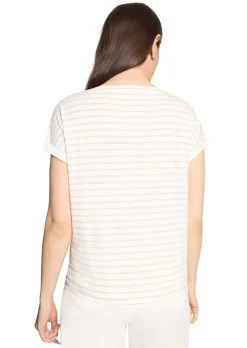 T-shirt en jersey avec empiècement en tissu filet