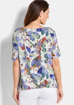 T-shirt en jersey avec encolure bénitier