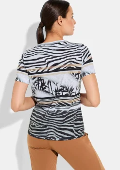 T-shirt en jersey avec imprimé animalier