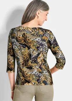 T-shirt en jersey avec imprimé animalier