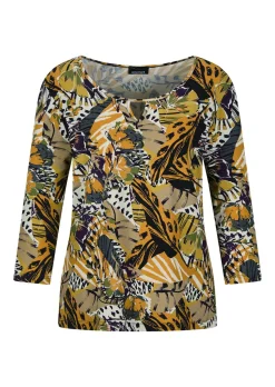 T-shirt en jersey avec imprimé animalier