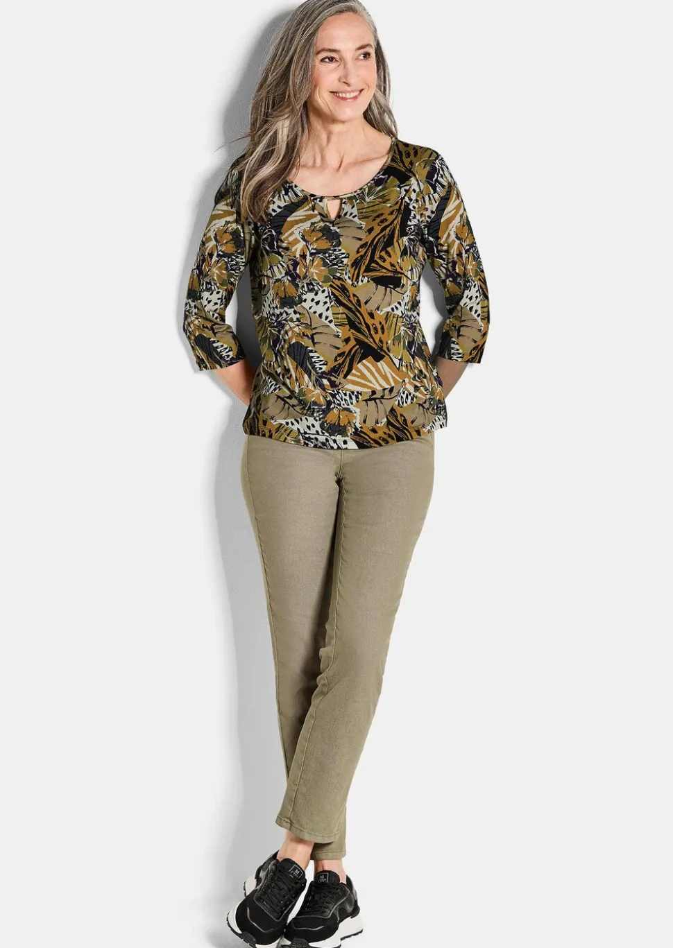 T-shirt en jersey avec imprimé animalier