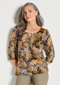 T-shirt en jersey avec imprimé animalier