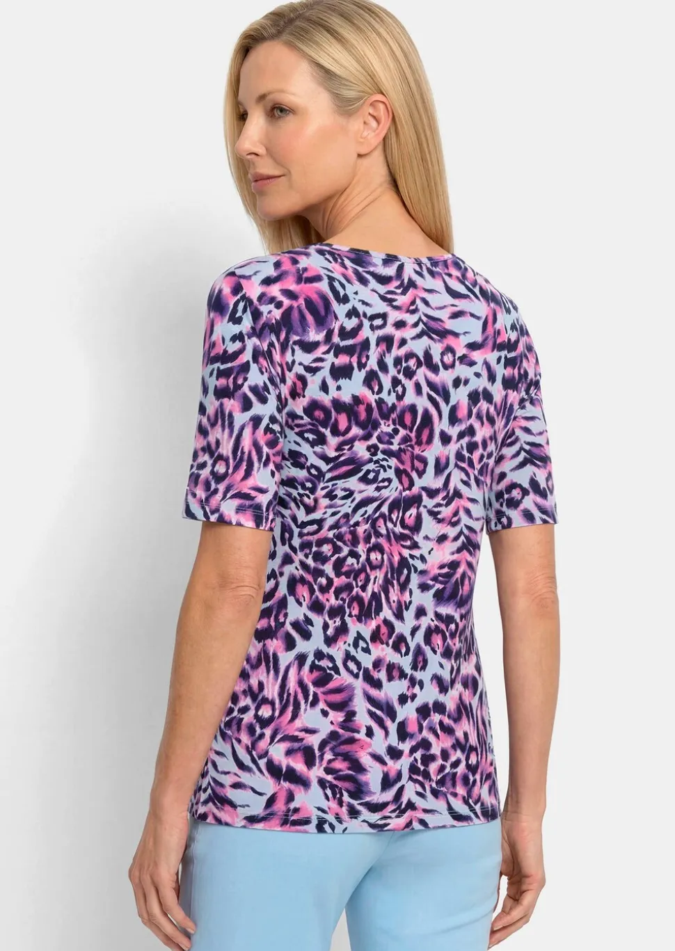 T-shirt en jersey avec imprimé animalier