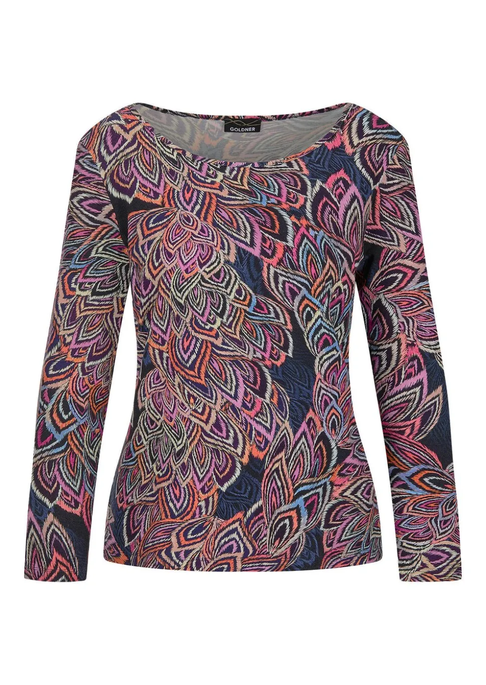 T-shirt en jersey avec imprimé de feuilles