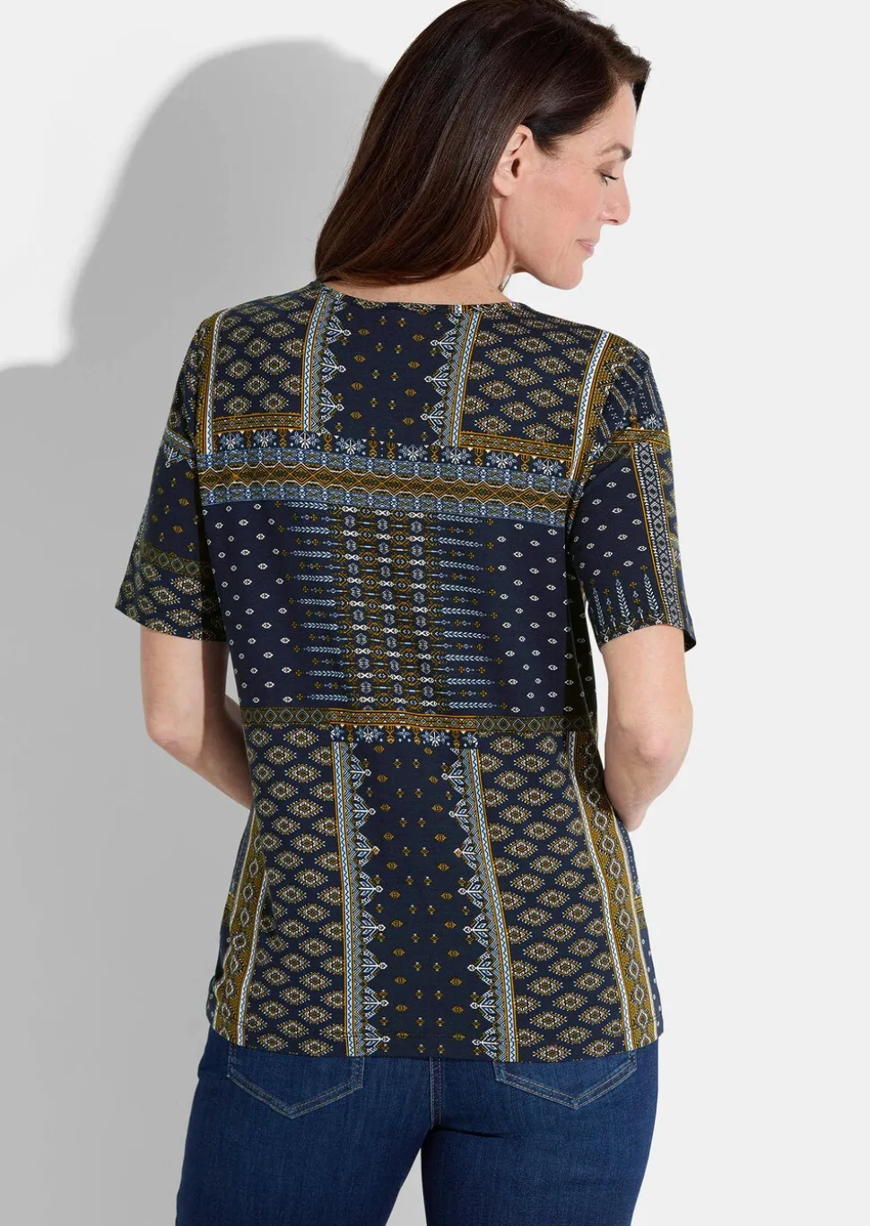 T-shirt en jersey avec imprimé du plus bel effet