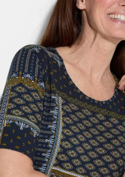 T-shirt en jersey avec imprimé du plus bel effet
