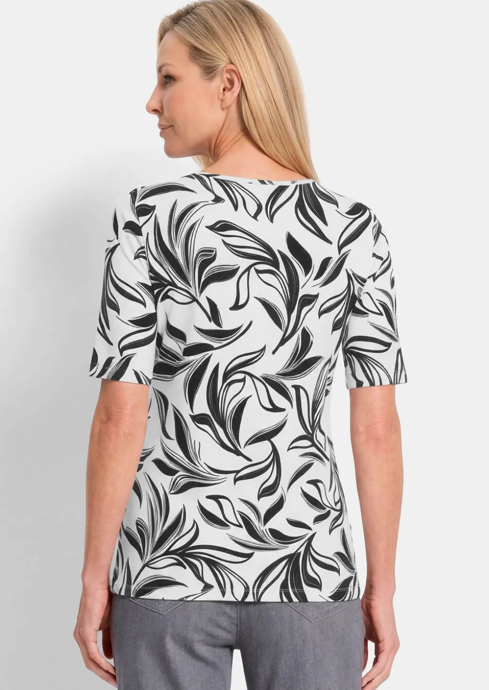 T-shirt en jersey avec imprimé floral tendance