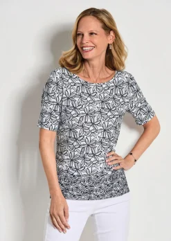 T-shirt en jersey avec imprimé floral