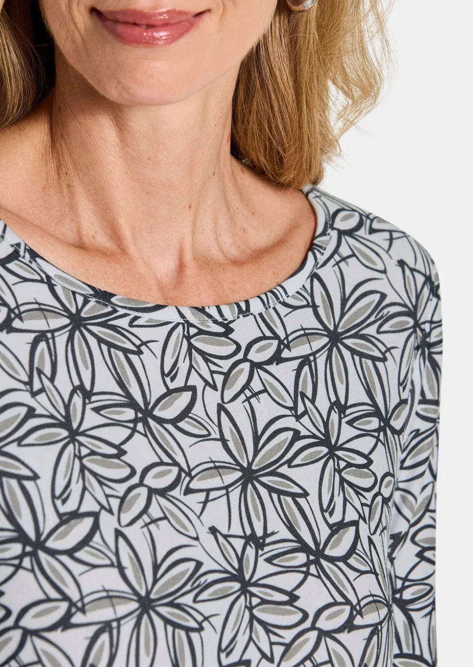 T-shirt en jersey avec imprimé floral