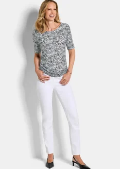T-shirt en jersey avec imprimé floral