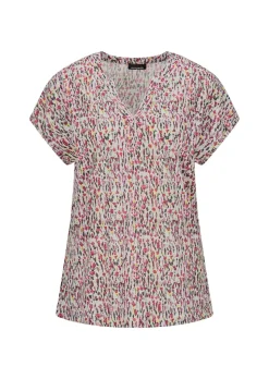 T-shirt en jersey avec imprimé mille-fleurs