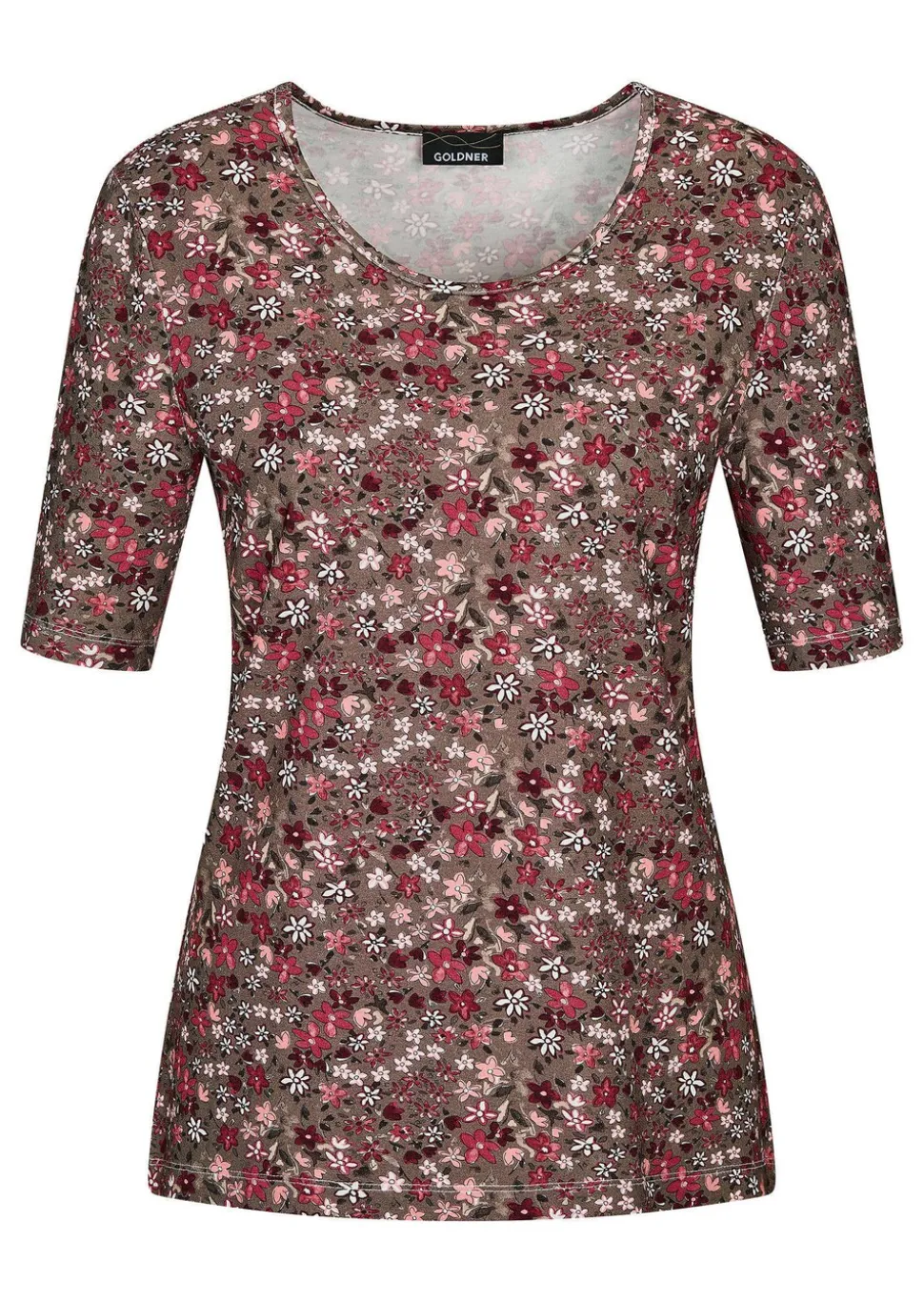 T-shirt en jersey avec imprimé mille-fleurs