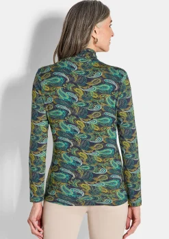 T-shirt en jersey avec motif cachemire