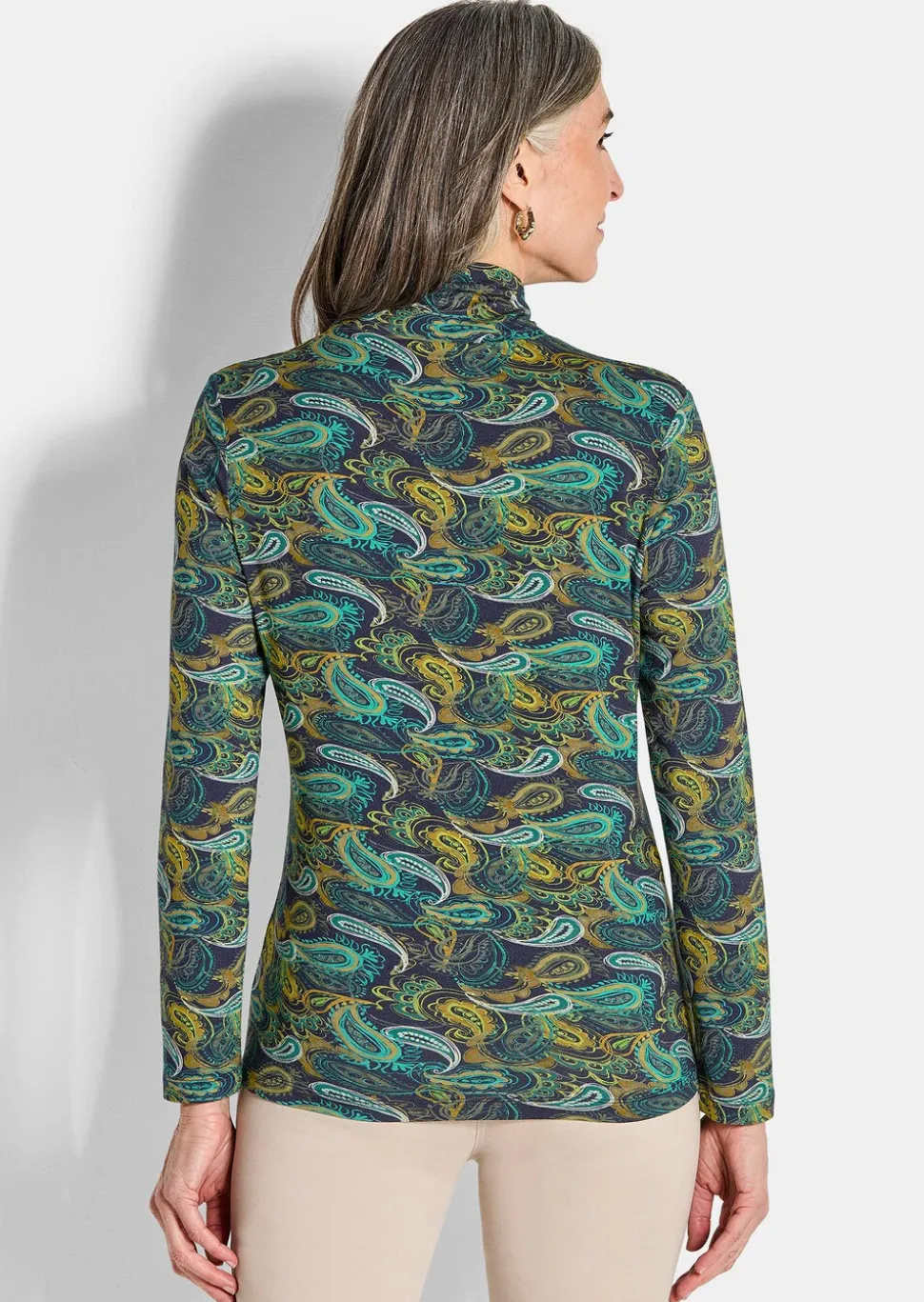 T-shirt en jersey avec motif cachemire
