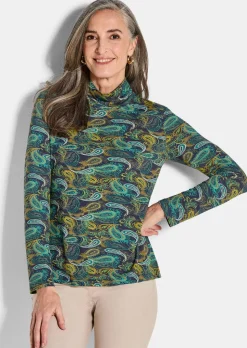 T-shirt en jersey avec motif cachemire