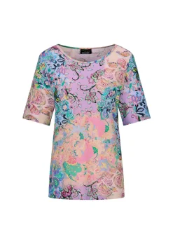 T-shirt en jersey avec motif cachemire