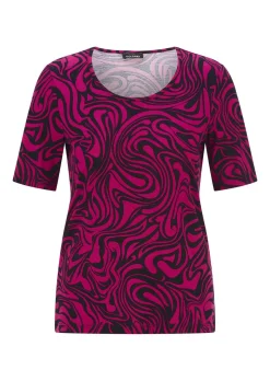 T-shirt en jersey avec motif dynamique et plein d’élan