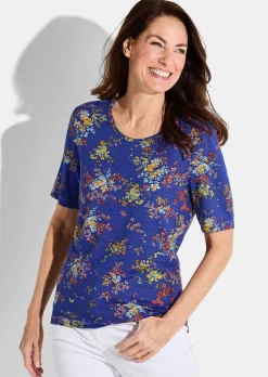 T-shirt en jersey avec motif floral