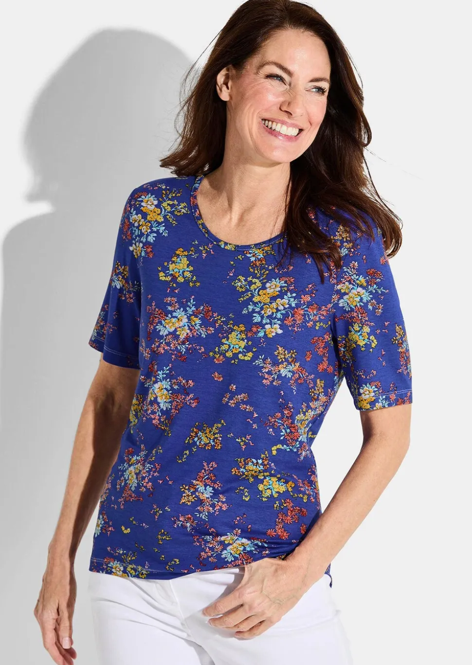 T-shirt en jersey avec motif floral
