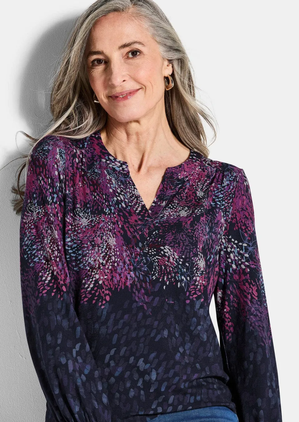 T-shirt en jersey avec motif à petits pois