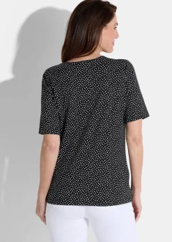 T-shirt en jersey avec motif à pois