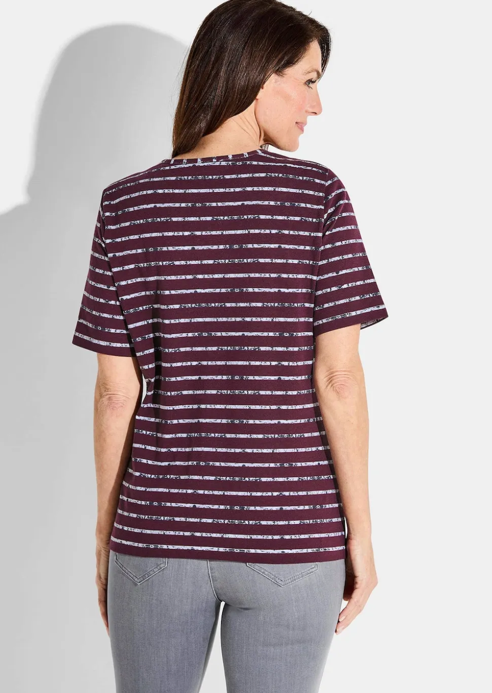T-shirt en jersey avec motif à rayures
