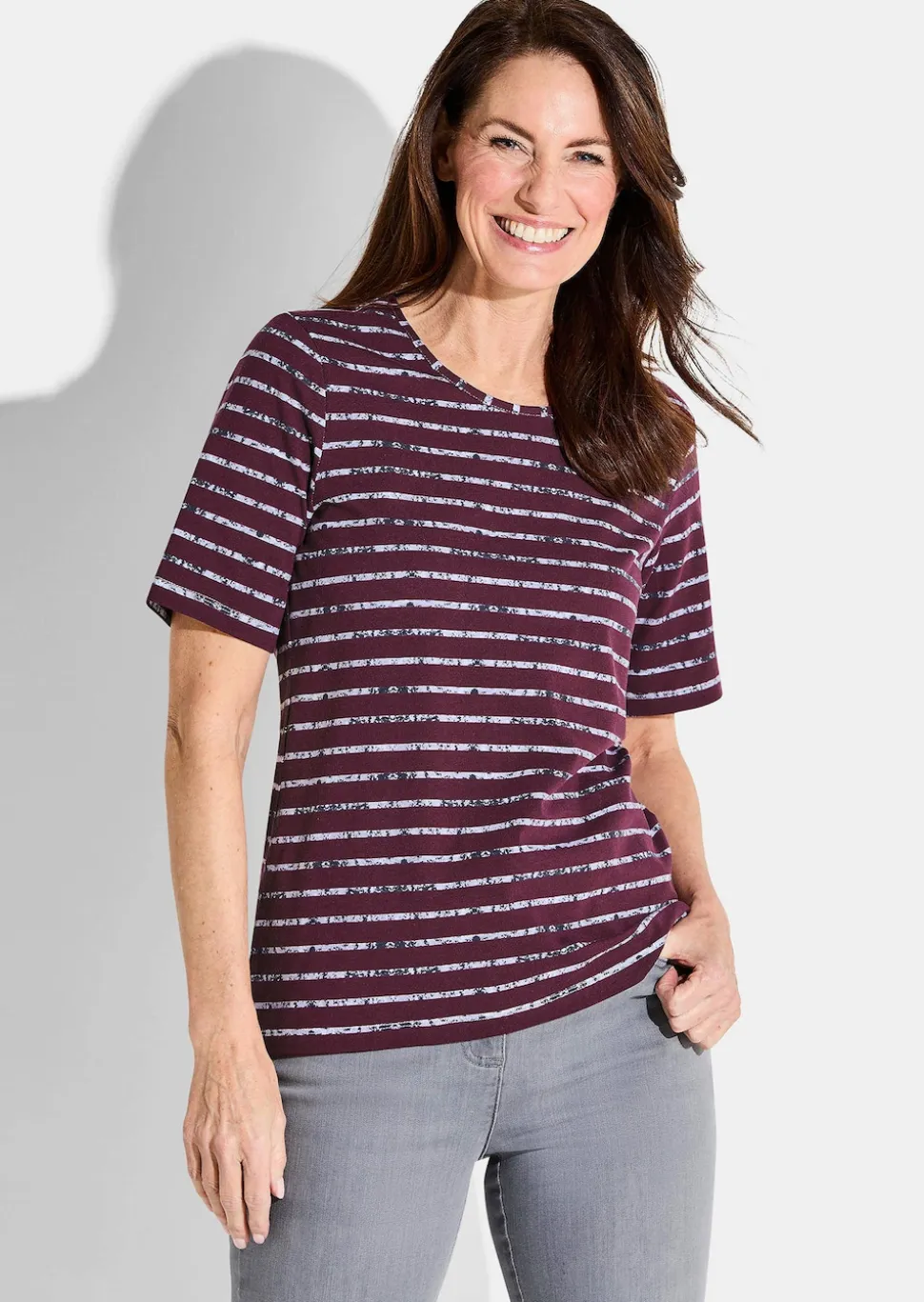 T-shirt en jersey avec motif à rayures